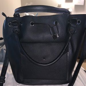 Black Bucket Handbag